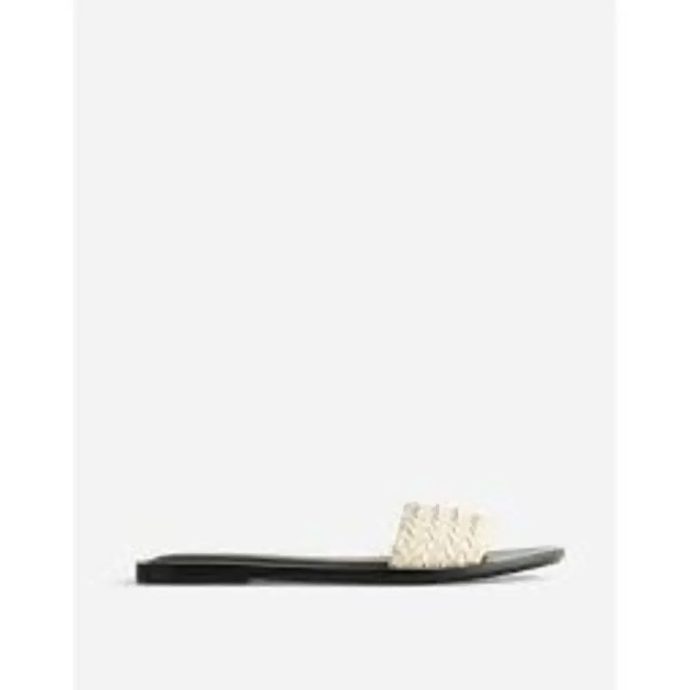 Madewell The Cora Slide Sandal in Woven Leather Sz 12